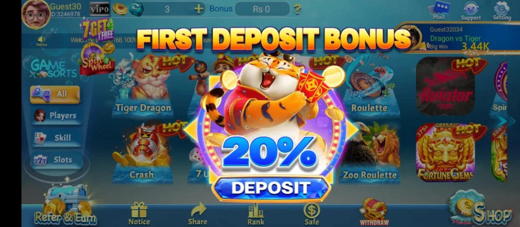 Golo168 Game deposit