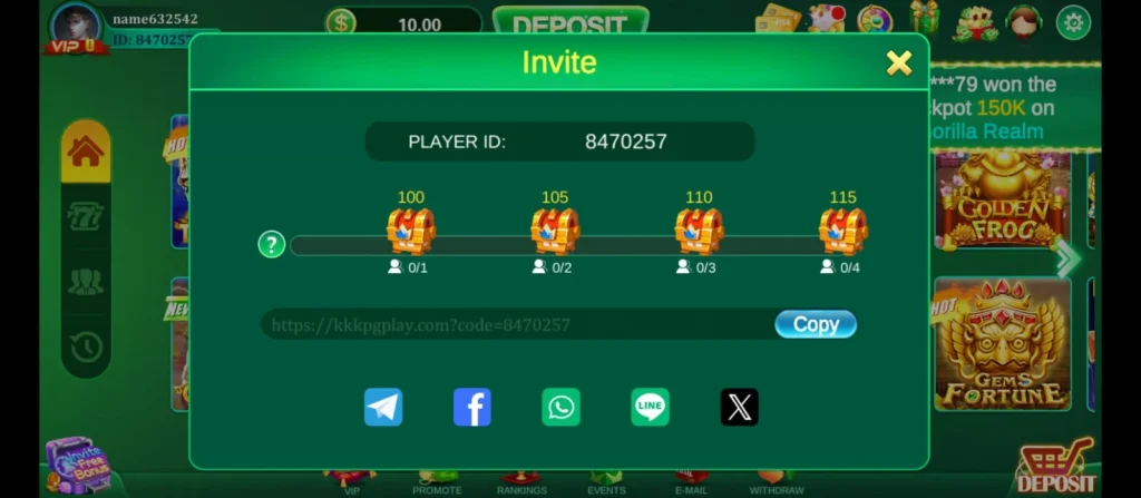 KKKPK Game rewards