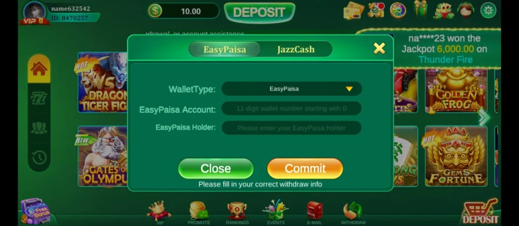 KKKPK Game deposit